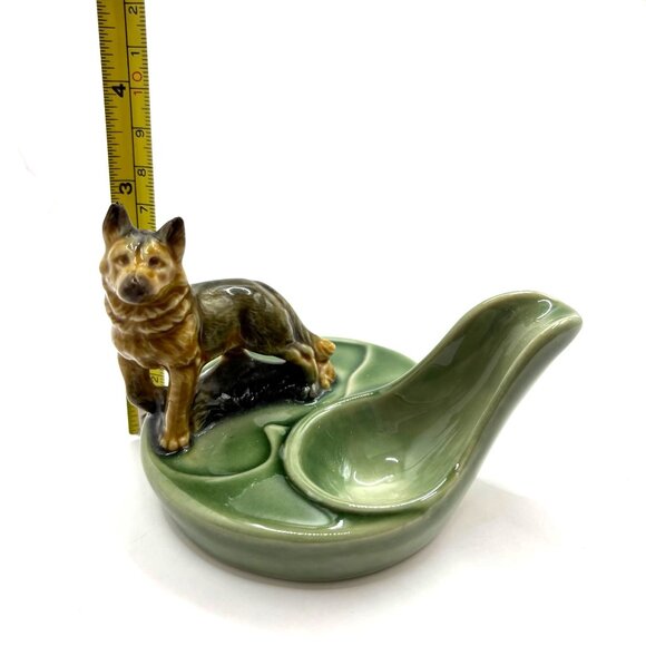 Vintage WADE England German Shepherd Ornamental Dog Figurine Tobacco Pipe Rest - Picture 8 of 8